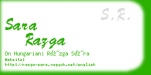 sara razga business card